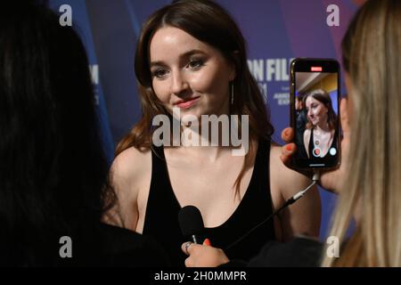 Kaitlyn Dever arrives at the Dopesick - BFI London Film Festival 2021, 13 October 2021, The Mayfair Hotel, London, UK. Stock Photo