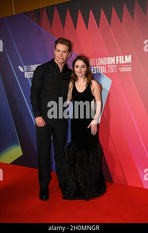 Will Poulter, Kaitlyn Dever arrives at the Dopesick - BFI London Film Festival 2021, 13 October 2021, The Mayfair Hotel, London, UK. Stock Photo