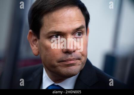 UNITED STATES - OCTOBER 5: Sen. Marco Rubio, R-Fla., is seen in the U.S. Capitol on Tuesday, October 5, 2021. (Photo By Tom Williams/CQ Roll Call/Sipa USA)