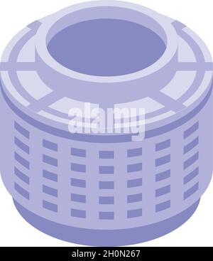 Wash machine repair box icon isometric vector. Broken appliance. Washing home Stock Vector