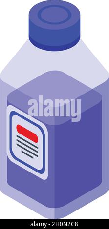 Wash machine cleaner icon isometric vector. Washing laundry. Clean detergent Stock Vector