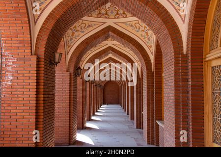 Islamic architecture details of Imamzadeh mosque in Ganja city - Azerbaijan Stock Photo