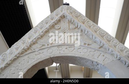Templon Beam And Pediment With The Name Of Croatian Duke Braminir templon-beam-and-pediment-with-the-name-of-croatian-duke-braminir