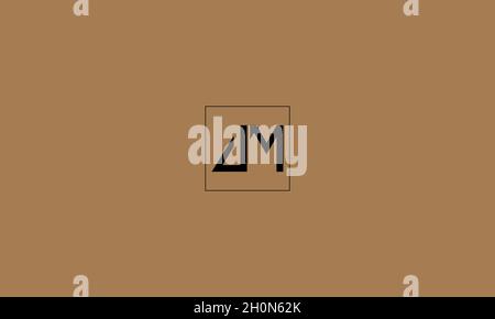 LETTERS UM LOGO DESIGN WITH NEGATIVE SPACE EFFECT FOR ILLUSTRATION USE Stock Vector