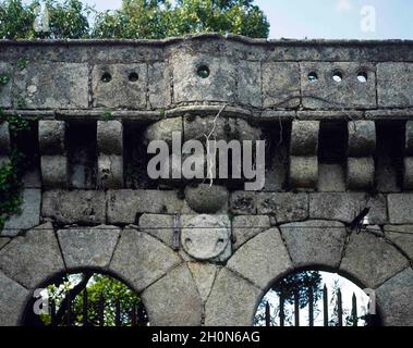 Spain, Community of Madrid, Cadalso de los Vidrios. Palace of Villena. It was built in 1423, on initiative of Alvaro de Luna, Duke of Trujillo and Con Stock Photo