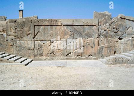 Iran. Persepolis. Capital of the Achaemenid Empire (ca. 550-330 BC). Palatial city built by  King Darius I and destroyed by Alexander the Great in 330 Stock Photo