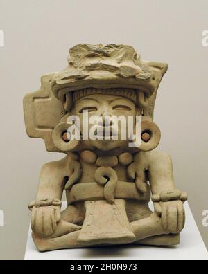 Pre-Hispanic Ceramic Zapotec Funerary Figure Of Cocijo, The God Of Rain ...