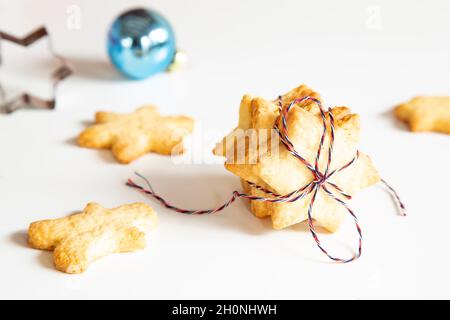 Gingerbread cookies with Christmas decoration Stock Photo