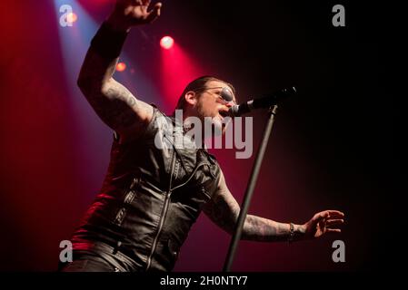 Black Star Riders (vocalist Ricky Warwick) live in concert at O2 Institute Birmingham, 18th March 2017. Live Music Photography. Stock Photo