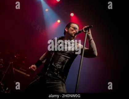 Black Star Riders (vocalist Ricky Warwick) live in concert at O2 Institute Birmingham, 18th March 2017. Live Music Photography. Stock Photo