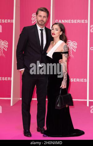 Daan De Pever and Gaelle Garcia Diaz attend the closing ceremony during