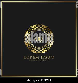 OQ Initial Letter Luxury Logo template in vector for Restaurant, Royalty, Boutique, Cafe, Hotel, Heraldic, Jewelry, Fashion and other vector illustrat Stock Vector