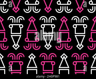 Squid pattern seamless. background squids. vector texture Stock Vector