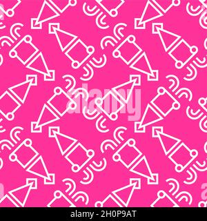 Squid pattern seamless. background squids. vector texture Stock Vector