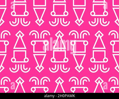 Squid pattern seamless. background squids. vector texture Stock Vector
