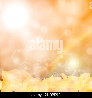 Autumn background with leaves eps10 Stock Vector