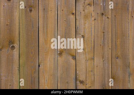 old dry weathered gray and brown wooden planks board surface - full frame background and texture Stock Photo