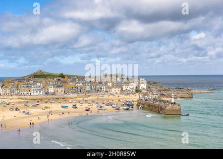 St Ives in Cornwall Stock Photo