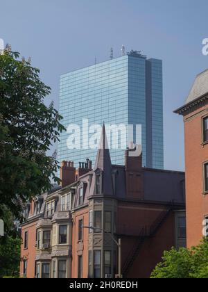 Hancock Tower in Boston's Back Bay Stock Photo