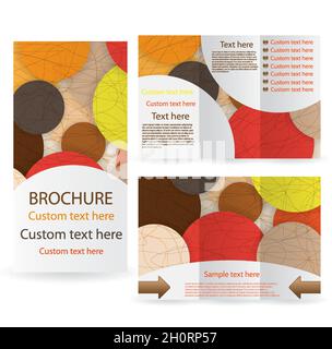 Vector Brochure Layout Design Template abstract Stock Vector
