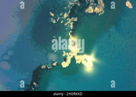 Gold, and turquoise blue abstract alcohol ink marble texture. Vector shining background with natural pattern and glitter. Template for banner, poster Stock Vector