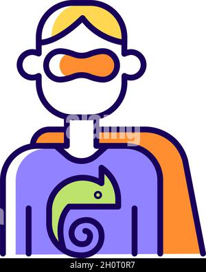 Adaptability RGB color icon Stock Vector