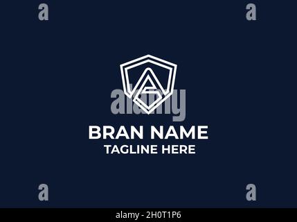 A letter logo design and a minimalist logo. Stock Vector