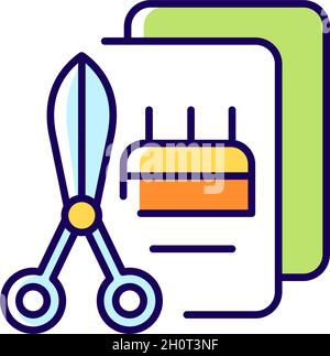 Talent for crafts RGB color icon Stock Vector