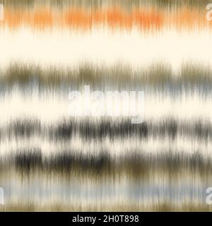 Seamless vector tie dye multicolor bleeding stripe pattern for surface print Stock Vector