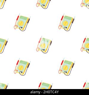 Multimeter pattern seamless background texture repeat wallpaper geometric vector Stock Vector