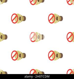 Sound off pattern seamless background texture repeat wallpaper geometric vector Stock Vector