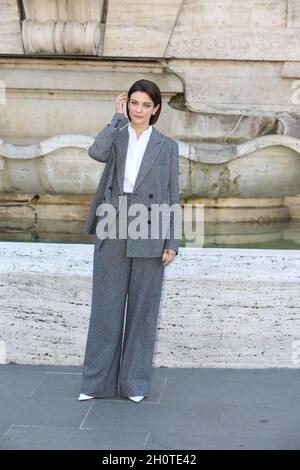 Rome, Italy. 13th Oct, 2021. Italian actress Barbara Ronchi attends the ...