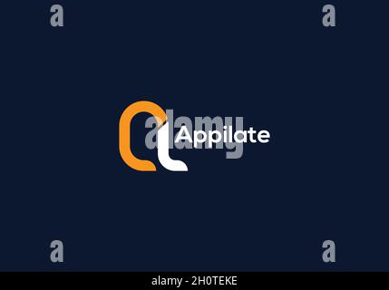 a letter logo design and a minimalist logo. Stock Vector