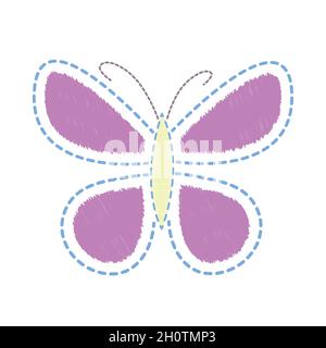 Butterfly pattern shape vector stock illustration Stock Vector