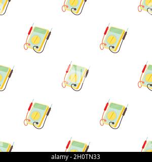 Multimeter pattern seamless background texture repeat wallpaper geometric vector Stock Vector