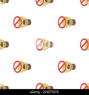 Sound off pattern seamless background texture repeat wallpaper geometric vector Stock Vector