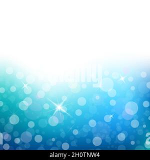 Blue shining background. Vector illustration Stock Vector