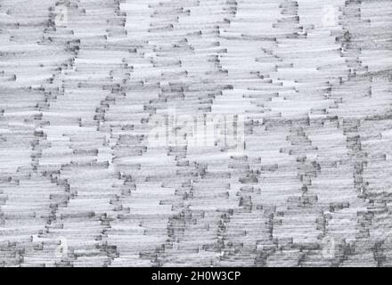 closeup of permanent black and marker doodles pattern texture brushes on white background Stock Photo