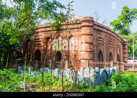 Nine Dome mosque in Bagerhat, Bangladesh Stock Photo