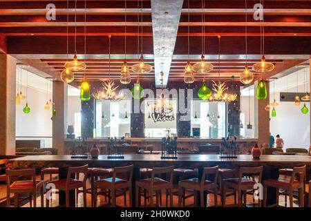 Grand Moon Palace Hotel, Interior Architecture, Cancun, Mexiclo Stock Photo