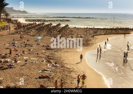 Costa Adeje beach in Tenerife Stock Photo