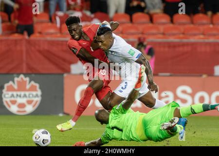 GREEN BAY, WI - JULY 23: Bayern Munich defender Alphonso Davies (19)  battles for the ball against Manchester City forward João Cancelo (7)  during a Club Friendly match on July 23, 2022