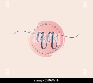QQ feminine logo. Usable for Nature, Salon, Spa, Cosmetic and Beauty ...