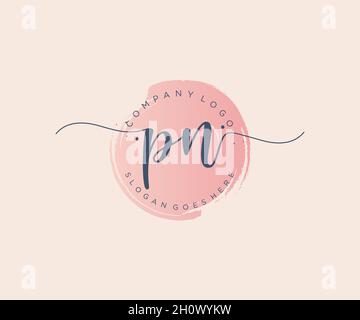 PN feminine logo. Usable for Nature, Salon, Spa, Cosmetic and Beauty ...