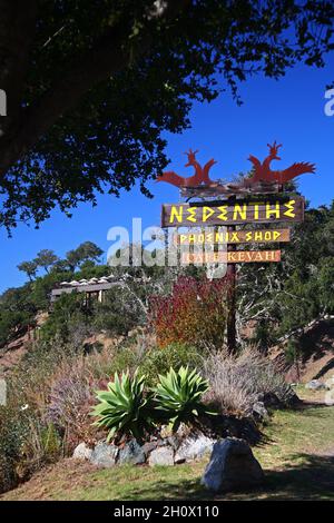 Nepenthe restaurant in Big Sur CA Stock Photo