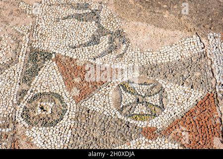 Archaeological Site of Agios Georgios Pegeia, Paphos region, Cyprus. Stock Photo