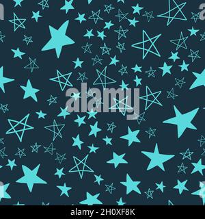 Seamless pattern, star asterisk, vector illustration design with star element Stock Vector