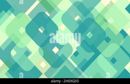 Rounded Square shape geometric background. Vector illustration Stock Vector