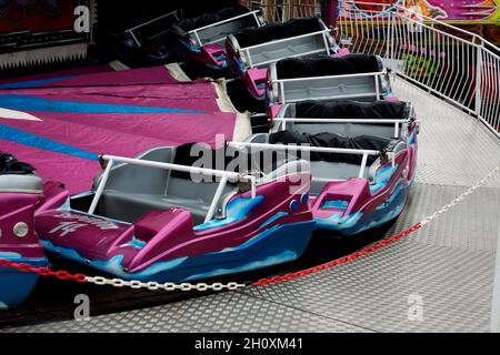 A ride at the Banbury Michaelmas Mop Fair, Oxfordshire, UK Stock Photo