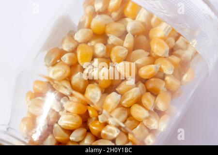 corn kernels in the jar Stock Photo